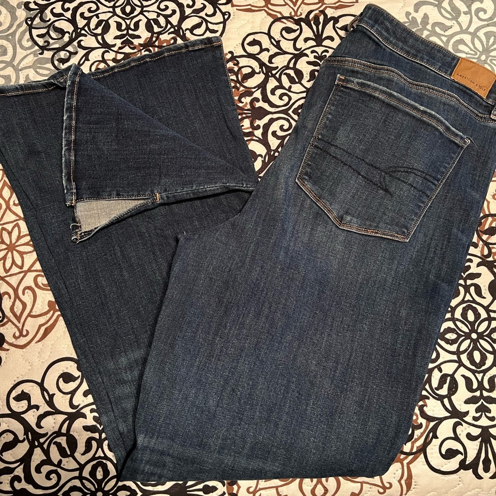 American Eagle Super Hi-Rise Flare Jeans, Size 18R